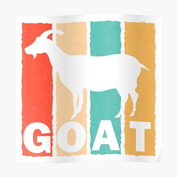 Vintage Goat Lover Retro Style Goat Poster For Sale By Fh1213 Redbubble 