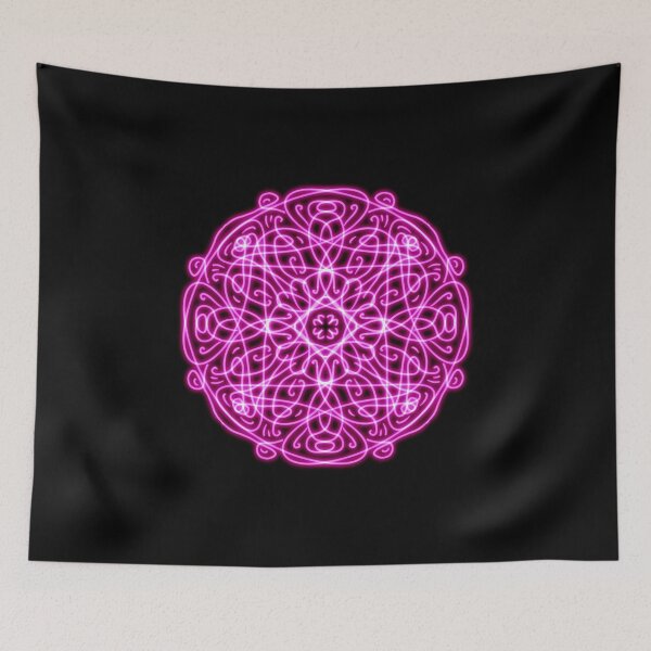 Item preview, Neon Mandala Flower Abstract designed and sold by Chatchot.
