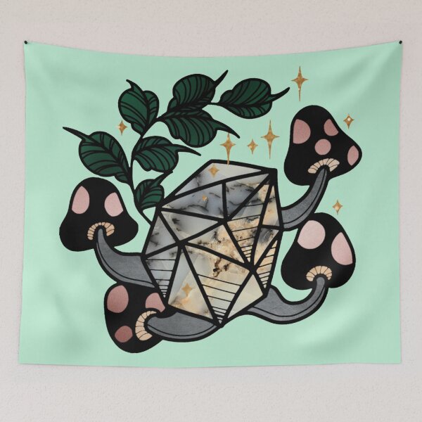 Item preview, Crystals and Mushrooms - Celestial Designs  designed and sold by MistyMorningsOR.