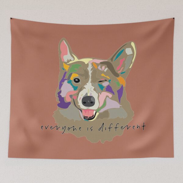 Item preview, everyone is different_wink dog_c5 designed and sold by Mimi Huang.