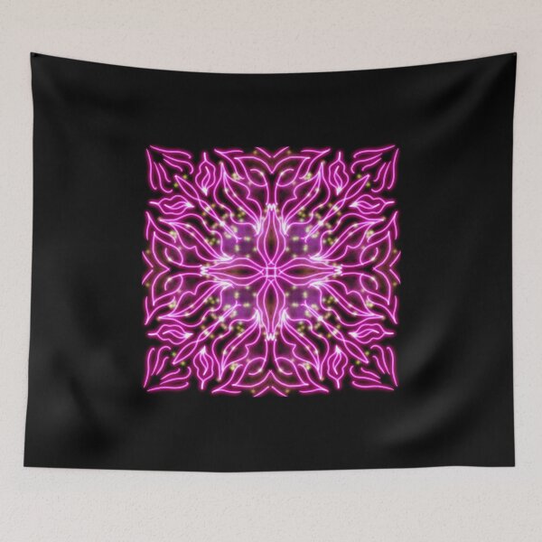 Item preview, Neon Mandala Flower Abstract designed and sold by Chatchot.