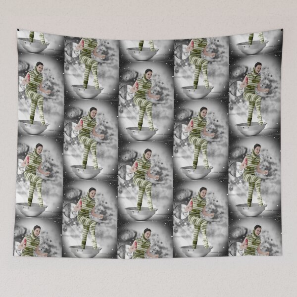 Item preview, Atomic Age Ray Gun Girl Sci-Fi Pinup in Green designed and sold by Lowtech.