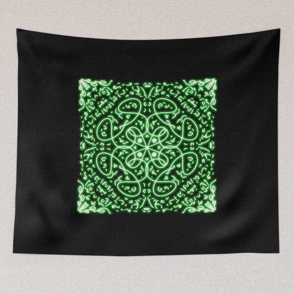 Item preview, Neon Mandala Flower Abstract designed and sold by Chatchot.