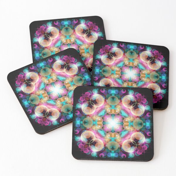 Item preview, Neon Mandala Flower Abstract designed and sold by Chatchot.