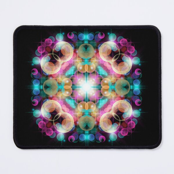 Item preview, Neon Mandala Flower Abstract designed and sold by Chatchot.