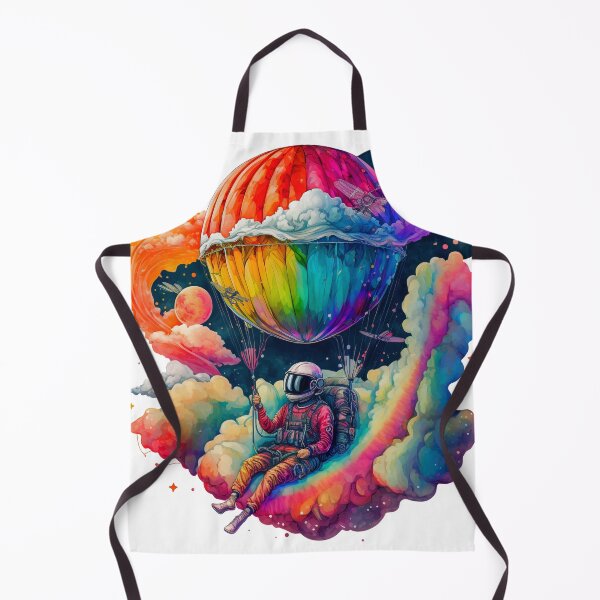 Item preview, Astronaut hanging on hot airballoon designed and sold by Rebelka.