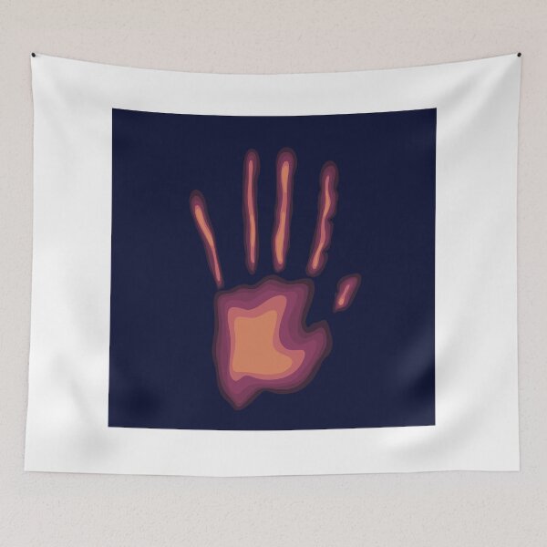 Item preview, Copy of Palm print.Heat trace.Abstract background with palm.Gradient on palm.Futurism and fantasy designed and sold by Anhen-new-style.