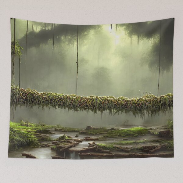 Item preview, Hanging Bridge in the Jungle designed and sold by Elisabeth Lucas.