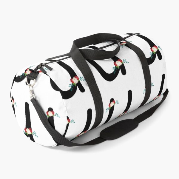 Item preview, Floral Black Monogram U designed and sold by ModernStyleBoho.