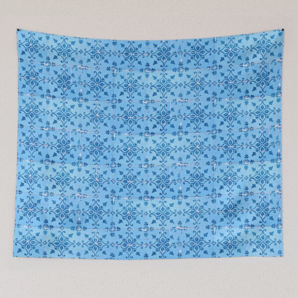 Item preview, Lisbon Light Blue Deep Blue Painted Tile designed and sold by empracht.