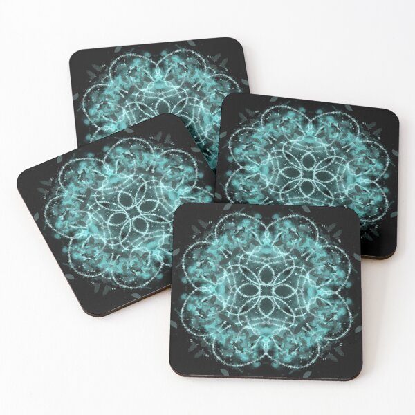 Item preview, Neon Mandala Flower Abstract designed and sold by Chatchot.