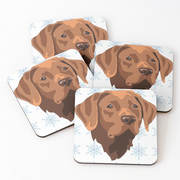 Item preview, Copy of Copy of Dark yellow/red lab With starry pattern  designed and sold by LeahcarsArt.
