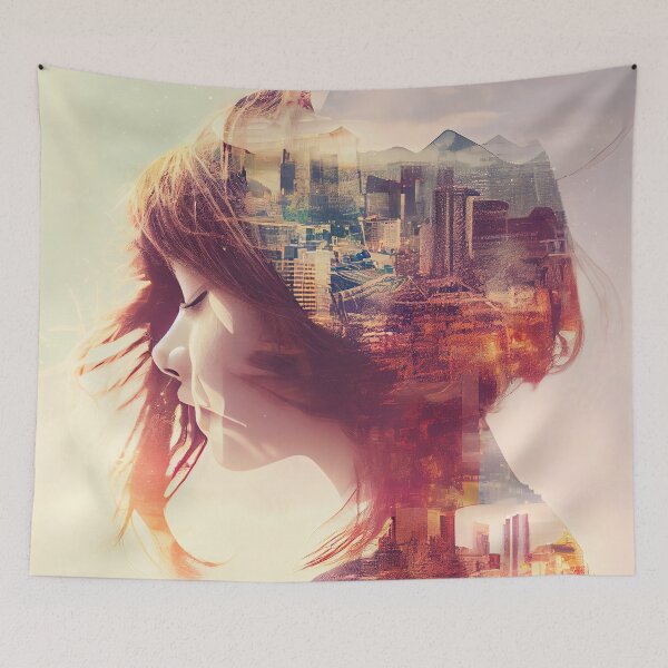 Item preview, Two worlds in one, human beauty and urban beauty designed and sold by Dicoart.