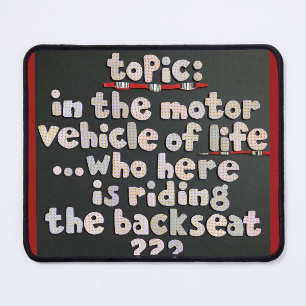 Item preview, Topic: Riding The Backseat designed and sold by prunellaparsnip.