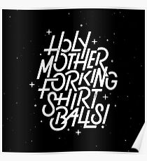 The Good Place Holy Mother Forking Shirt Balls! Poster