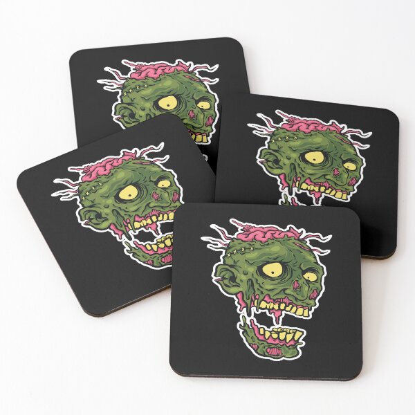 Item preview, Zombie Head with Brain designed and sold by TADYSHOP.