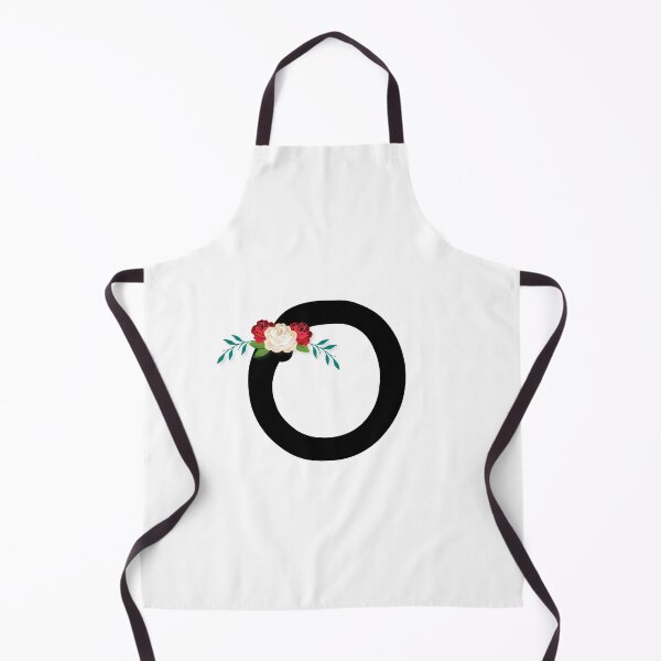Item preview, Floral Black Monogram O designed and sold by ModernStyleBoho.