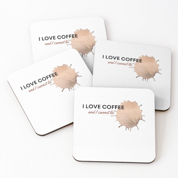 Item preview, I Love Coffee and I cannot lie designed and sold by Druid Print.
