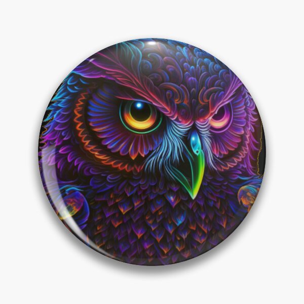 Item preview, Cyberdelic owl designed and sold by Newtaste-Store.