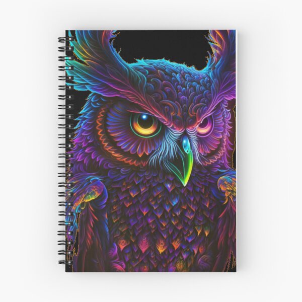 Item preview, Cyberdelic owl designed and sold by Newtaste-Store.