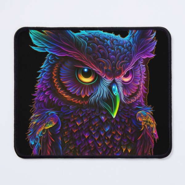 Item preview, Cyberdelic owl designed and sold by Newtaste-Store.