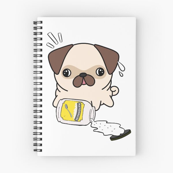 Item preview, Cute Pug Spilled Mayonnaise Jar designed and sold by Pet Station.