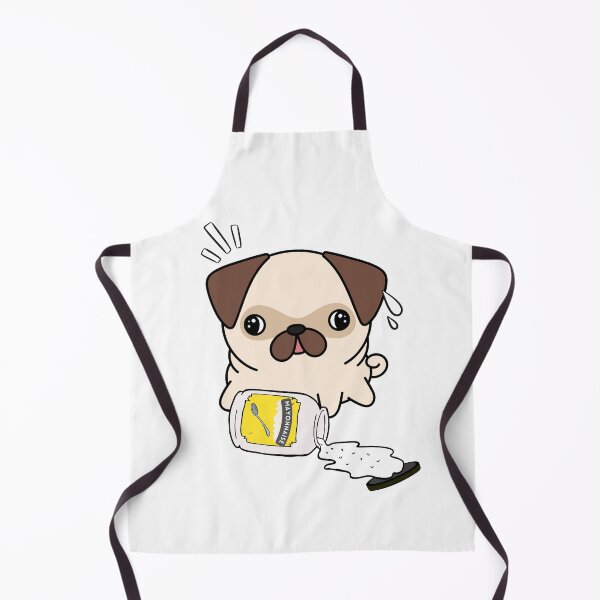 Item preview, Cute Pug Spilled Mayonnaise Jar designed and sold by Pet Station.