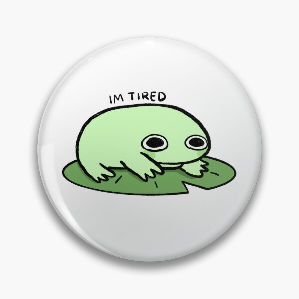 Item preview, Tired Frog | Mint Green Frog designed and sold by iristocat.