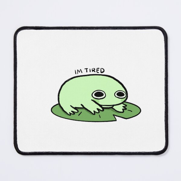 Item preview, Tired Frog | Mint Green Frog designed and sold by iristocat.