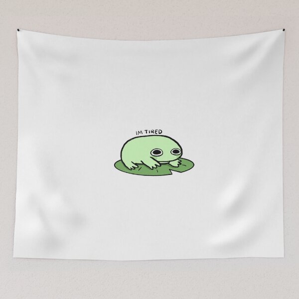 Item preview, Tired Frog | Mint Green Frog designed and sold by iristocat.