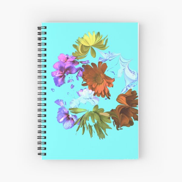 Floating Flowers Spiral Notebook