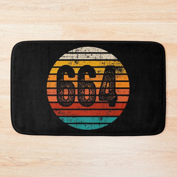 Item preview, Distressed Vintage Sunset 664 Area Code designed and sold by Gold Wings Tees.