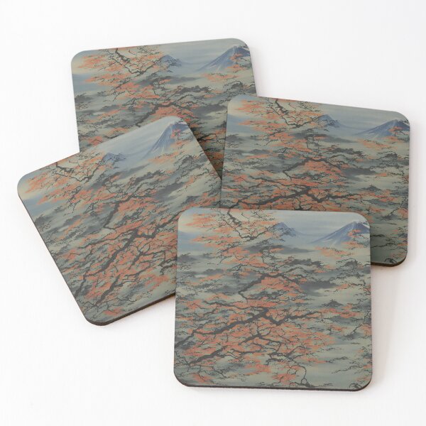 Item preview, Japanese Mountain behind the Sakura Tree designed and sold by RizkooArt.