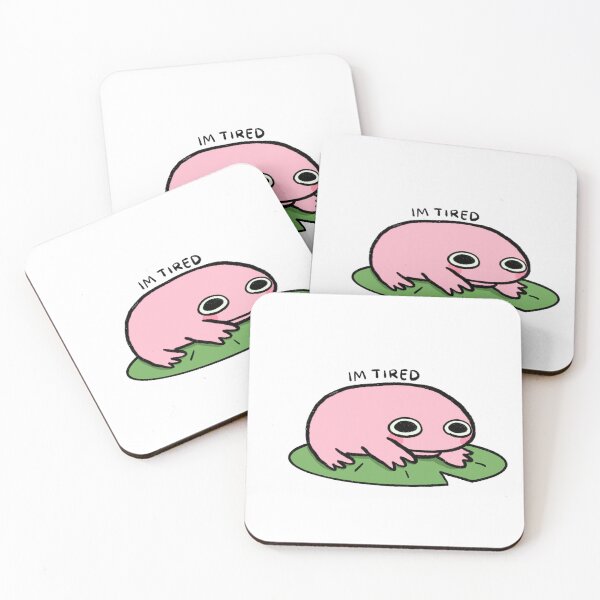 Item preview, Tired Frog | Taffy Pink Frog designed and sold by iristocat.