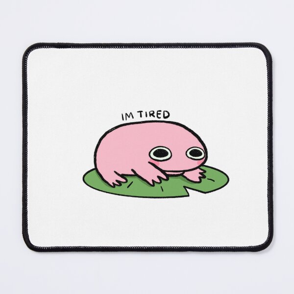 Item preview, Tired Frog | Taffy Pink Frog designed and sold by iristocat.