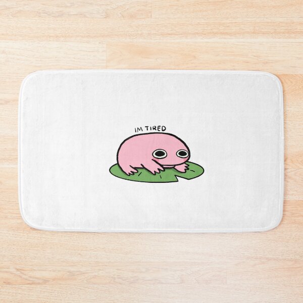 Item preview, Tired Frog | Taffy Pink Frog designed and sold by iristocat.