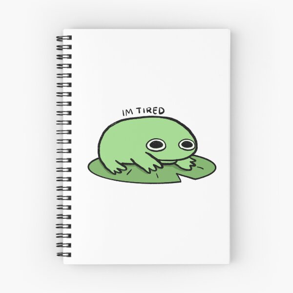 Item preview, Tired Frog | Classic Green Frog designed and sold by iristocat.