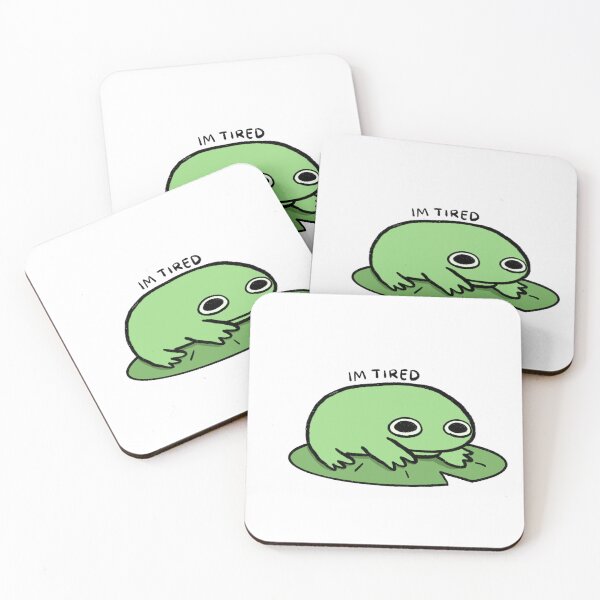 Item preview, Tired Frog | Classic Green Frog designed and sold by iristocat.