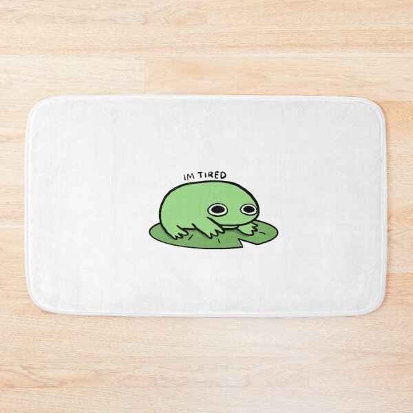 Item preview, Tired Frog | Classic Green Frog designed and sold by iristocat.