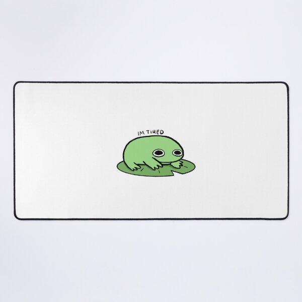 Item preview, Tired Frog | Classic Green Frog designed and sold by iristocat.