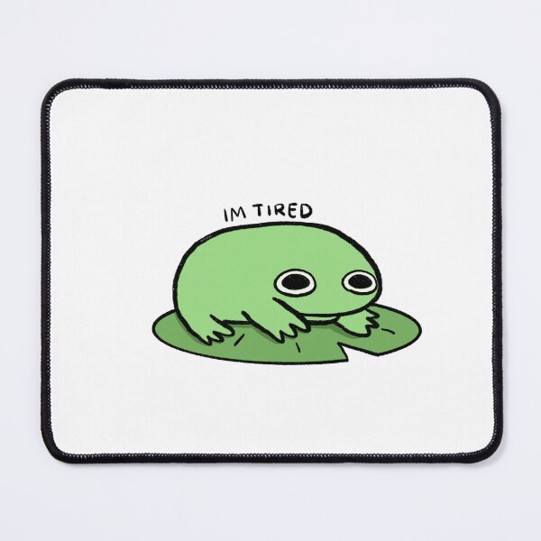 Item preview, Tired Frog | Classic Green Frog designed and sold by iristocat.