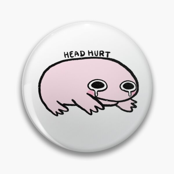 Item preview, Head Hurt | Light Pink Frog designed and sold by iristocat.