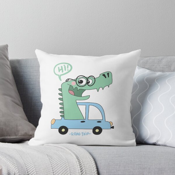 Item preview, Hola Road Trip Funny Dinosaur Diseño gráfico designed and sold by zoripet Store.