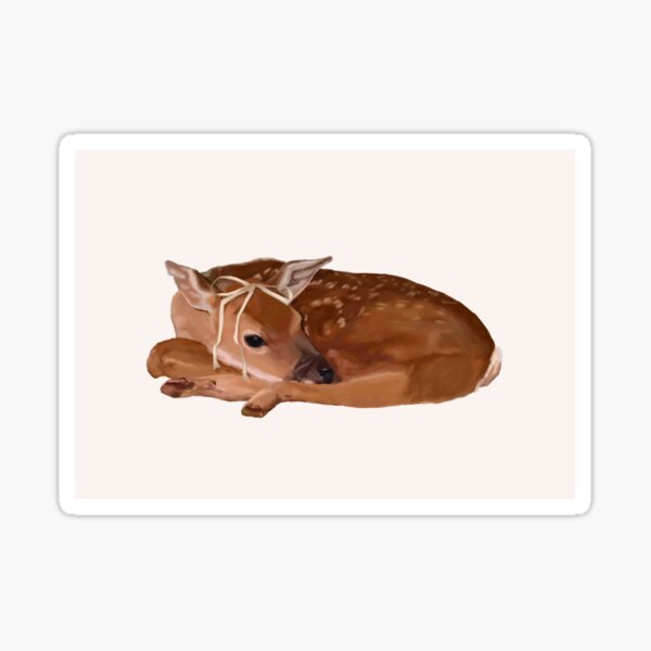 Coquette deer princess treatment Sticker for Sale by malak-abdelnaby