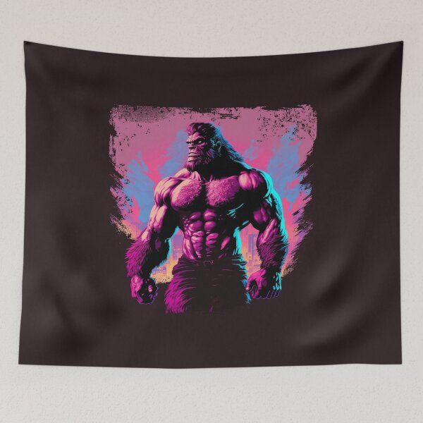 Item preview, Synthwave Bigfoot designed and sold by Abili-Tees.