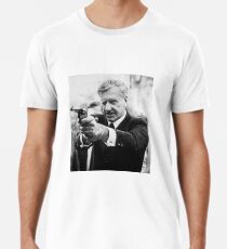 Ian Smith mit einer Pistole Männer Premium T-Shirts