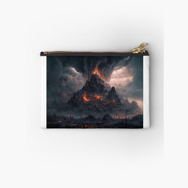 Item preview, Volcano erupting in hell designed and sold by TrippyAI.