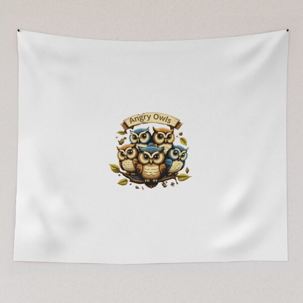 Item preview, Angry Owls! designed and sold by Newtaste-Store.
