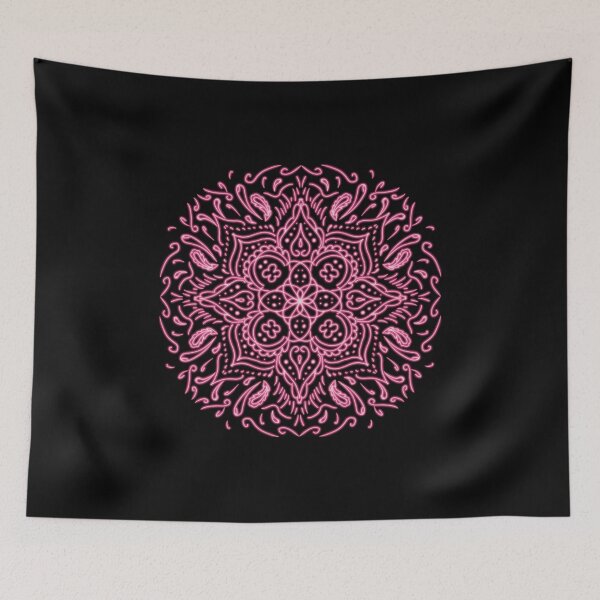 Item preview, Neon Mandala Flower Abstract designed and sold by Chatchot.