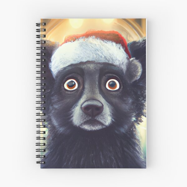 Item preview,  Christmas Mudi Wearing A Santa Hat designed and sold by ZenEverAI.